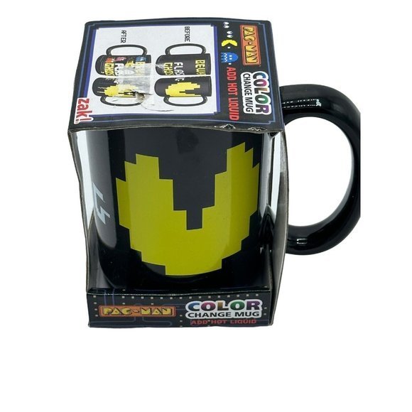 Pac-Man Color Changing Coffee Mug Cup Collectible Black - NEW - Picture 6 of 7